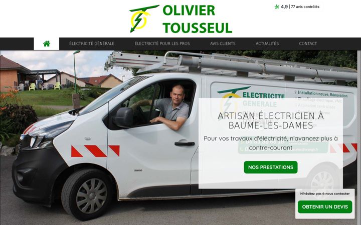Screenshot of electricite-tousseul.com