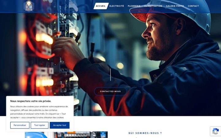 Screenshot stránky electriciteconceptaquitaine.fr