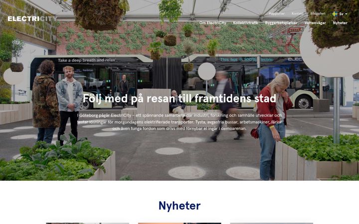 Screenshot von electricitygoteborg.se