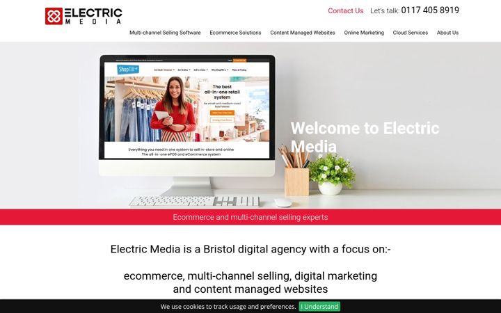 Skärmbild av electricmedia.co.uk