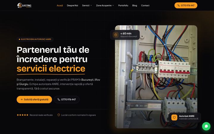 Skärmbild av electricproactiv.ro