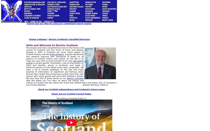 Screenshot of electricscotland.com