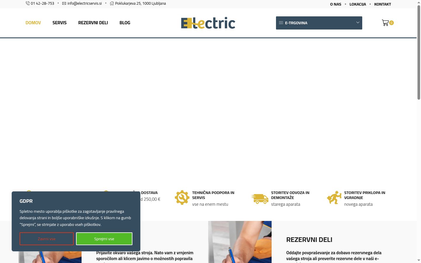 Zrzut ekranu banera zgody wyświetlanego przed jakąkolwiek interakcją