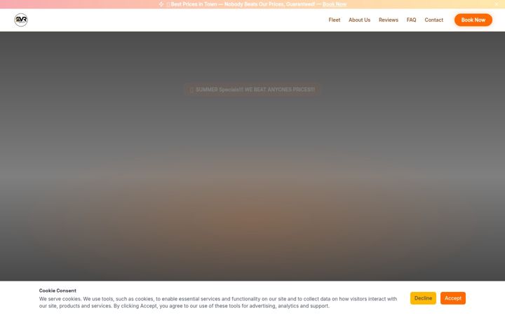 Screenshot of electricvegasrentals.com
