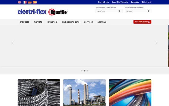 Ekrano kopija electriflex.com