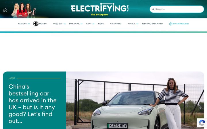 Screenshot of electrifying.com