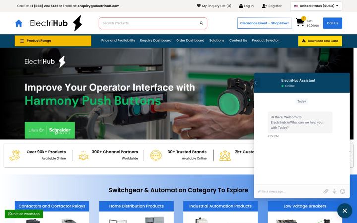 Screenshot of electrihub.com