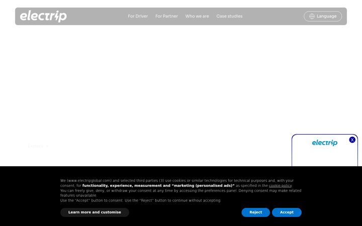 Screenshot of electripglobal.com