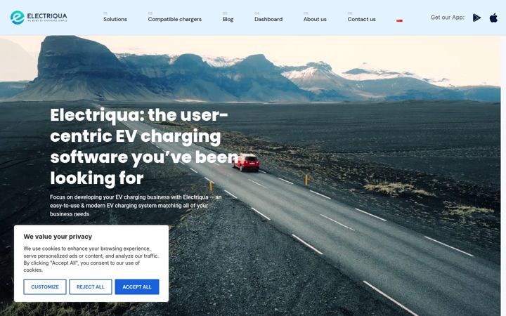 Screenshot of electriqua.com