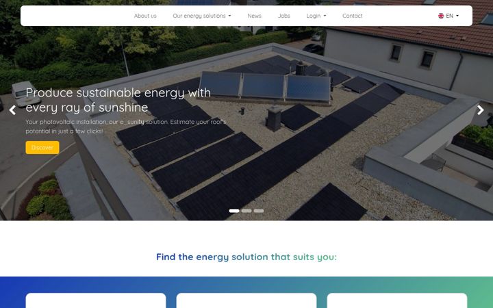 Screenshot of electris.lu