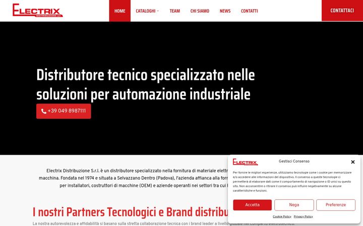 Snímek obrazovky electrixdistribuzione.it