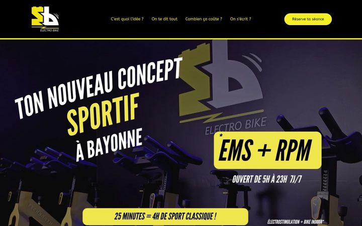 Screenshot stránky electro-bike.fr