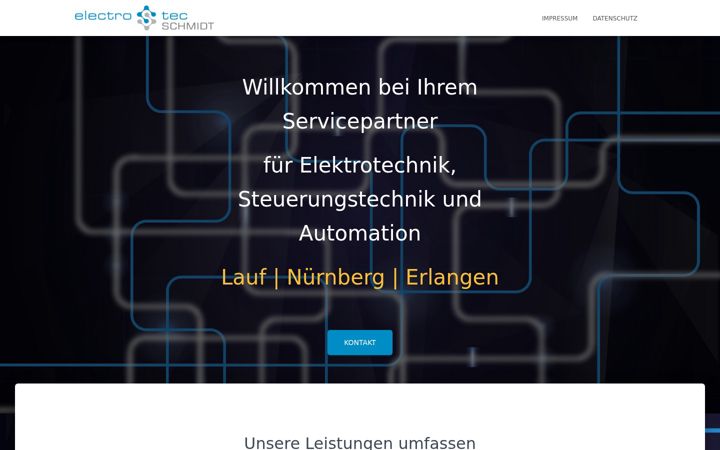 Ekraanipilt saidist electro-tec-s.de