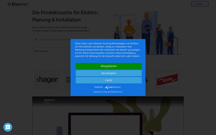 Screenshot of electro1.com