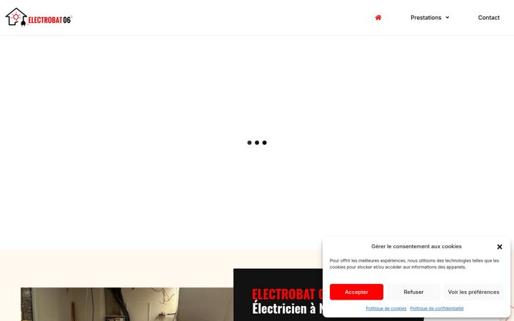 Screenshot stránky electrobat.fr