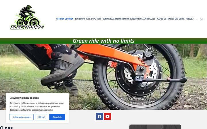 Ekraanipilt saidist electrobike.pl
