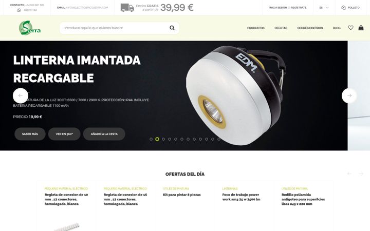 Screenshot of electrobricoserra.com