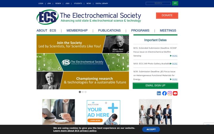 Screenshot of electrochem.org