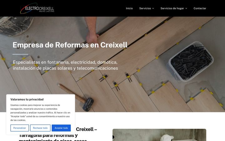 Screenshot of electrocreixell.com