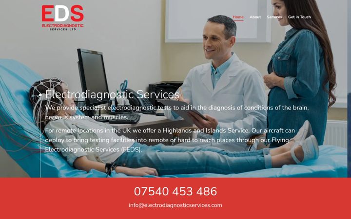 Screenshot of electrodiagnosticservices.com