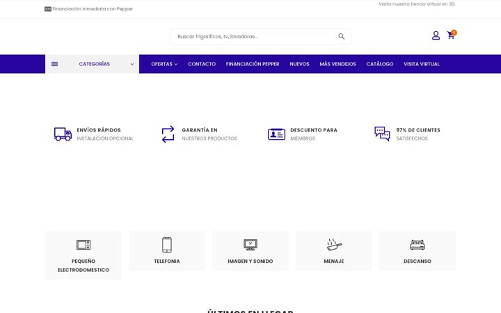 Screenshot of electrodomesticosjugami.com