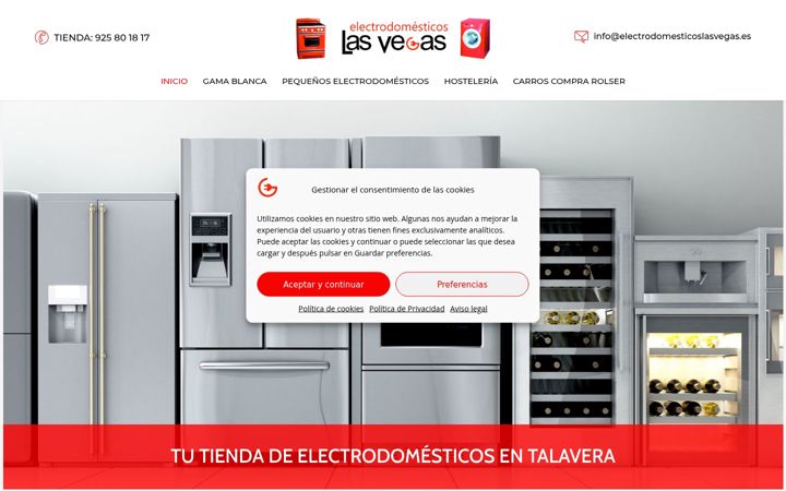 Zrzut ekranu electrodomesticoslasvegas.es