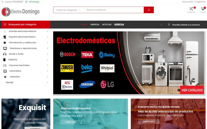Screenshot of electrodomingo.com