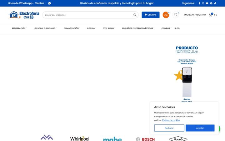 Screenshot of electroferiadela13.com