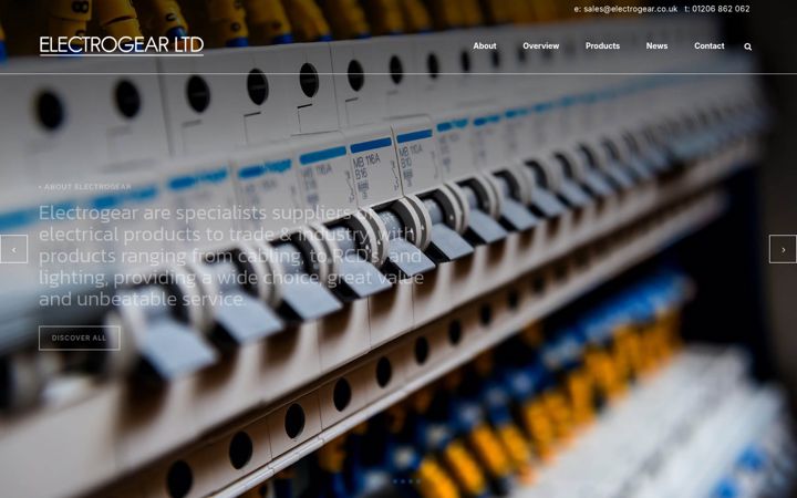 Skärmbild av electrogear.co.uk