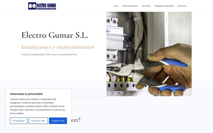 Zrzut ekranu electrogumar.es