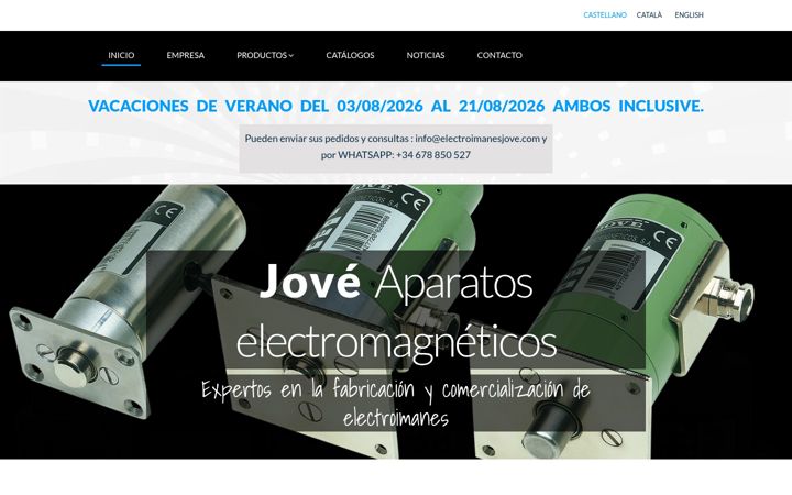 Screenshot of electroimanesjove.com