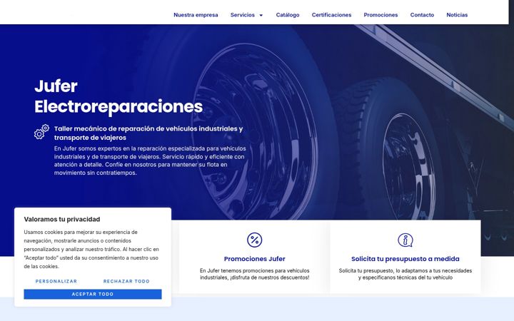 Captura de ecrã de electrojufer.es
