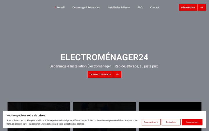 Screenshot von electromenager24.ch