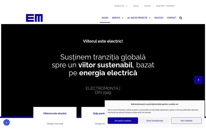 Skärmbild av electromontaj.ro