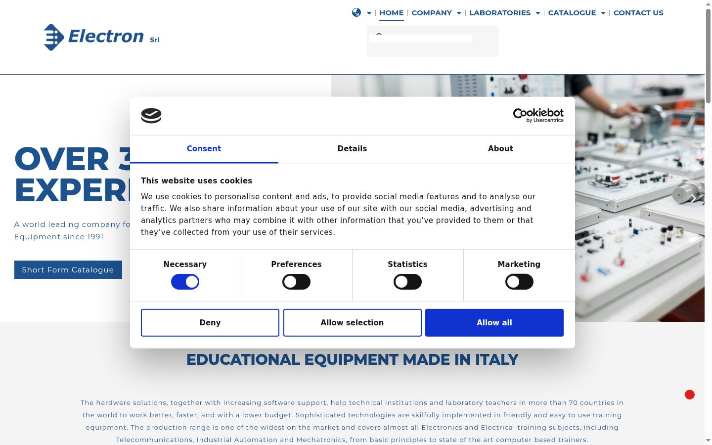 Screenshot tal-banner tal-kunsens muri qabel kwalunkwe interazzjoni