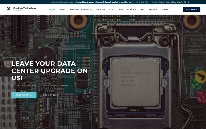 Screenshot of electron.com.ly