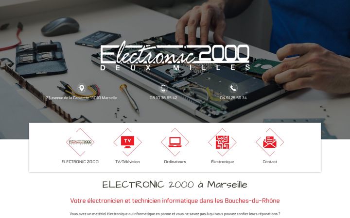Screenshot stránky electronic-2000-marseille.fr