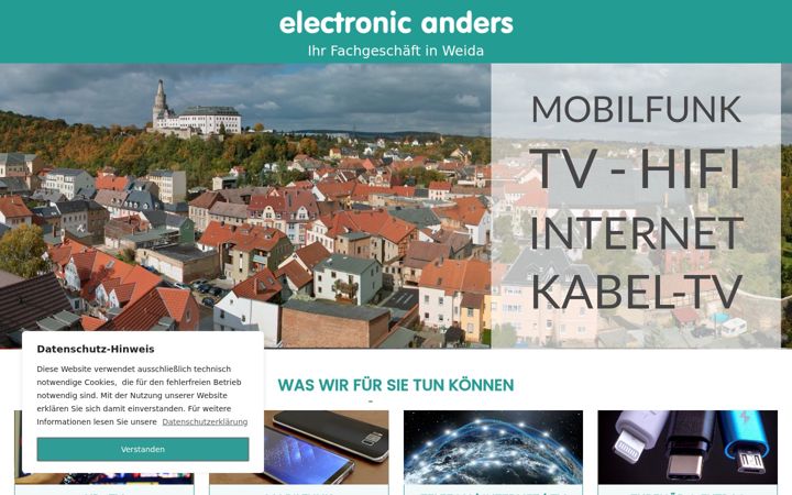Screenshot van electronic-anders.de