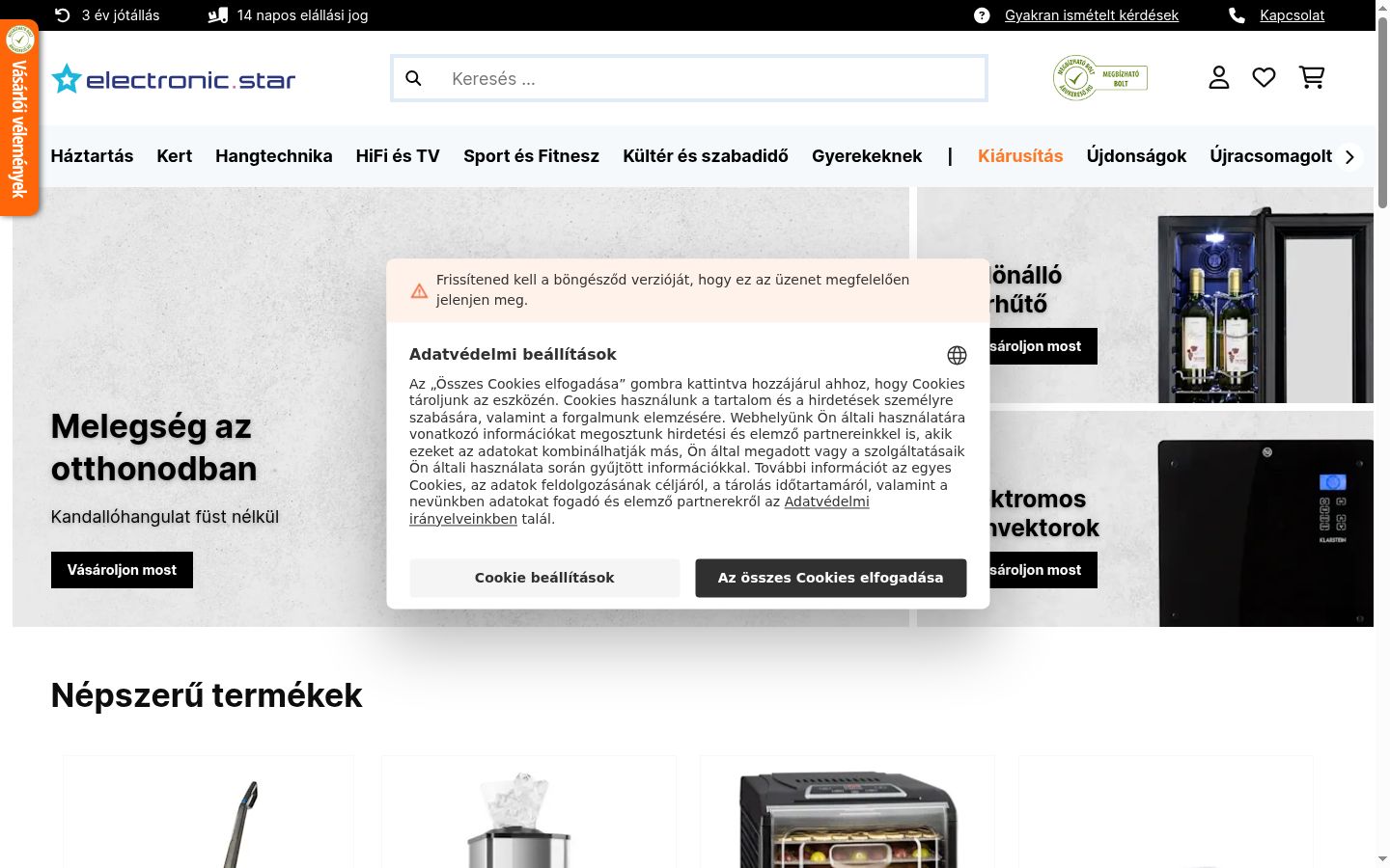 Ekraanipilt nõusolekubännerist, mida näidati enne mis tahes suhtlust