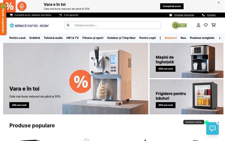 Skärmbild av electronic-star.ro