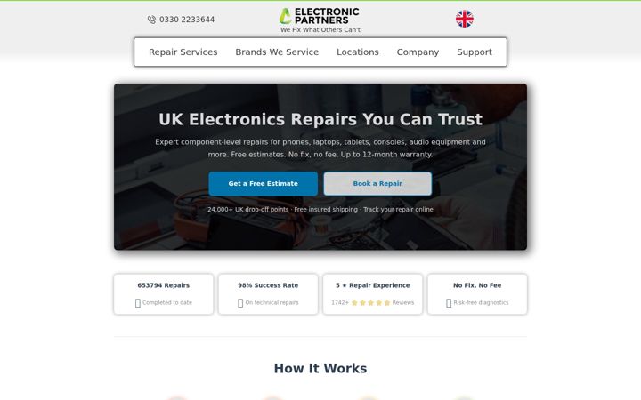 Screenshot of electronic.partners