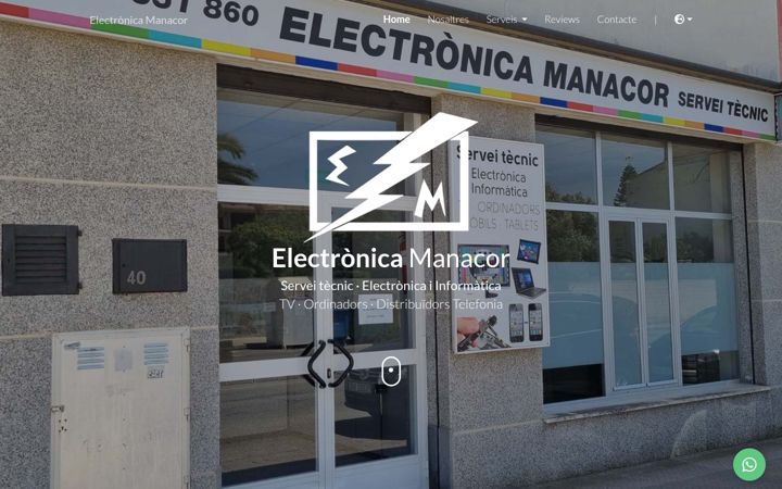 Screenshot of electronicamanacor.com