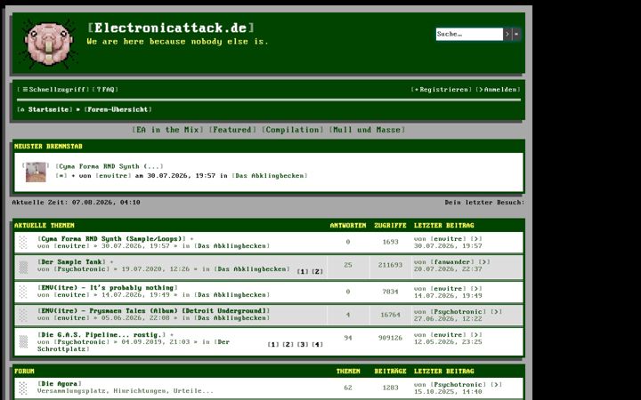 Screenshot van electronicattack.de