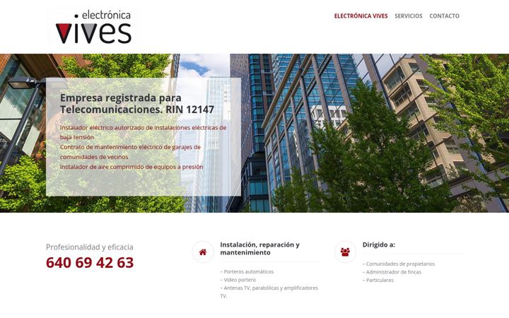 Screenshot of electronicavives.com