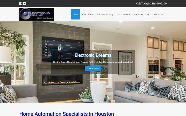 Screenshot of electronicdreams.biz
