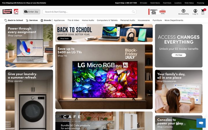 Screenshot of electronicexpress.com