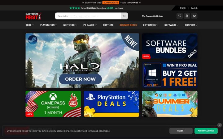 Screenshot of electronicfirst.com