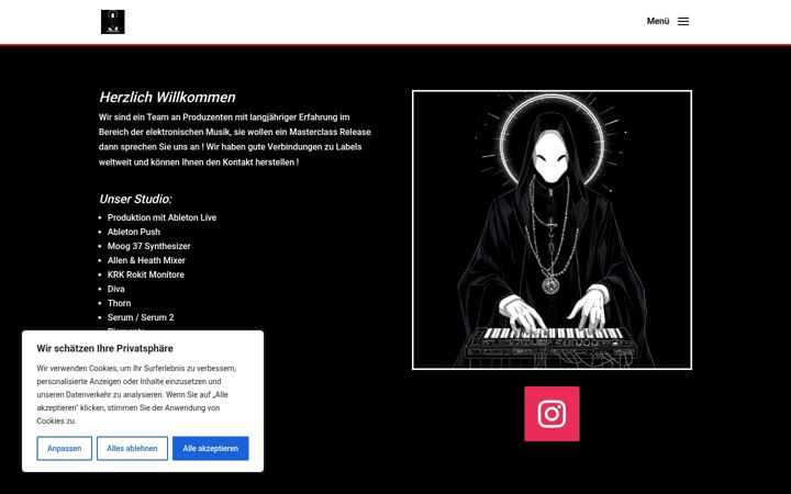Screenshot van electronicmusic-ghostproducing.de