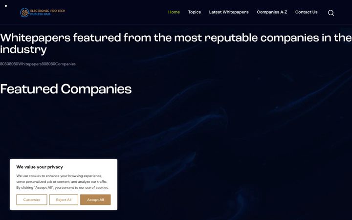 Screenshot of electronicprotechpublishhub.com