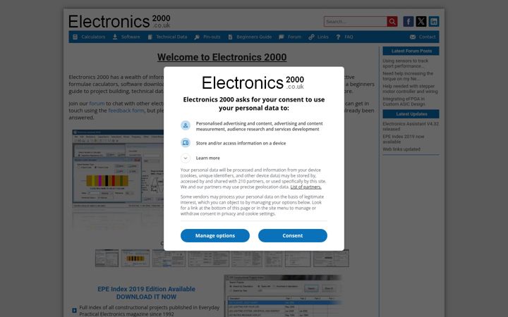 Screenshot of electronics2000.co.uk